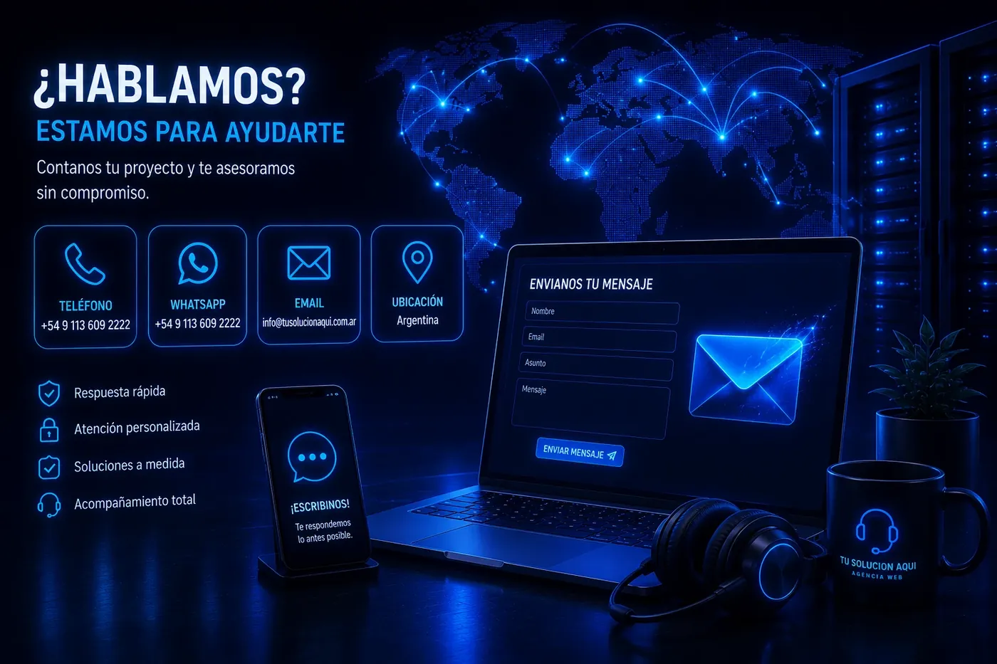 Contacto y atención personalizada de TU SOLUCION AQUI